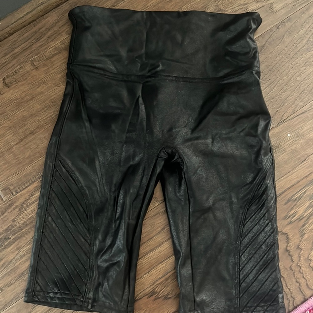 Spanx Faux Leather shorts XS NEW WITH TAGS